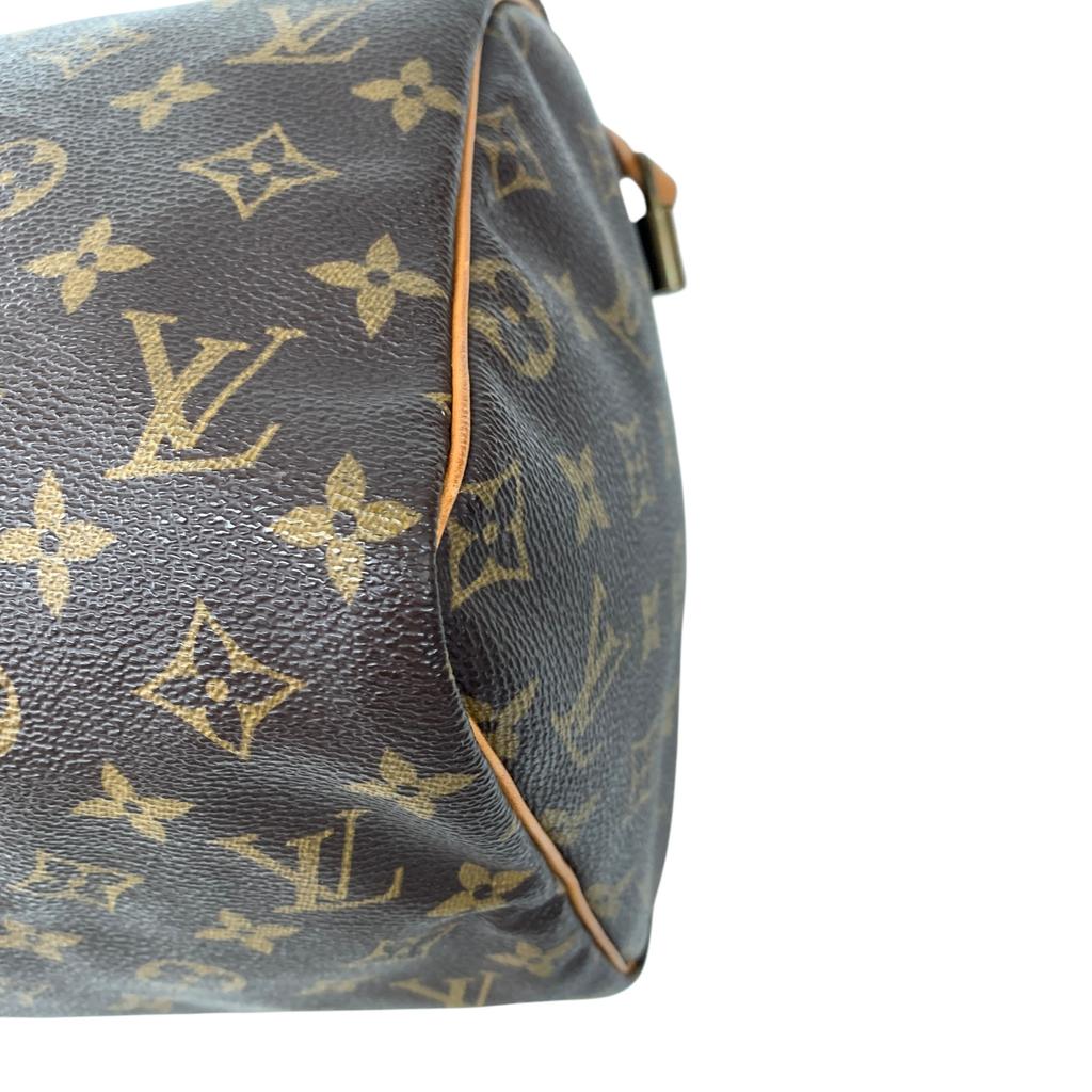 Подержанная сумка Louis Vuitton Monogram Speedy 30 M41526 Бостонская сумка Оригинал 1223