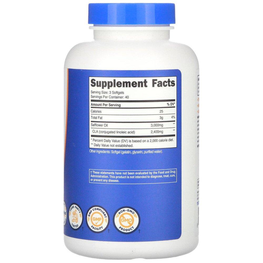 Nutricost CLA 800mg (2400mg per serving) 120 softgels