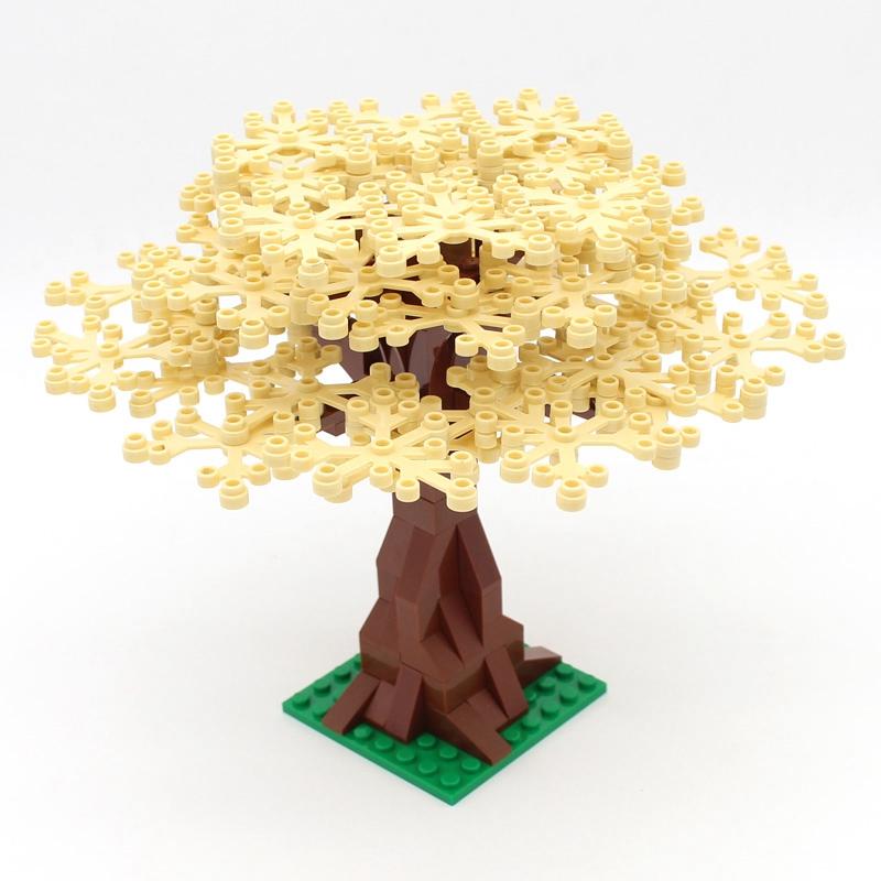 Street View Children's Toys Tree Stools Plants Toy Gifts Flowers Colorful tree Compatible MOC Accessories City Building Blocks Children's Park