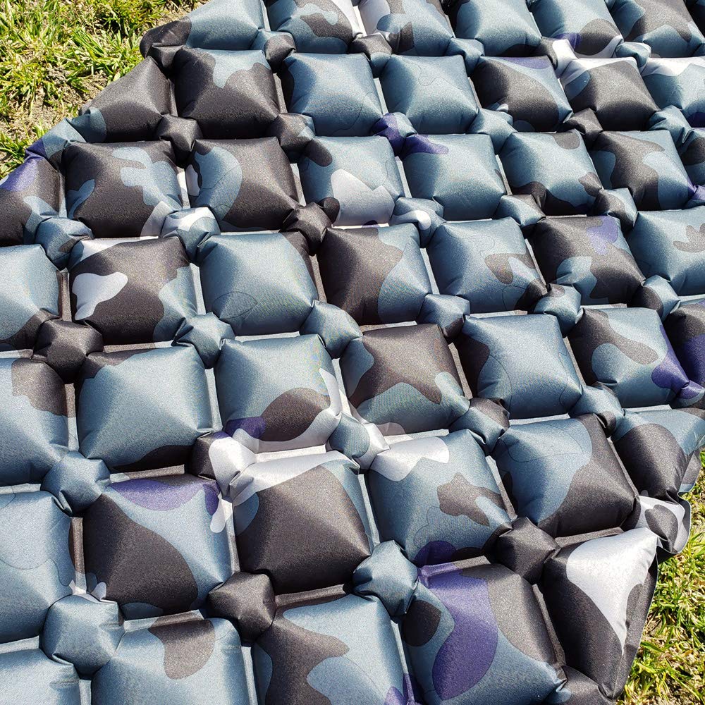 Подушка KEMEKO Интегрированного Типа Двойной Клапан Надувной Воздушный Кровать Кемпинг Аварийный Воздушный Кровать (оранжевый)