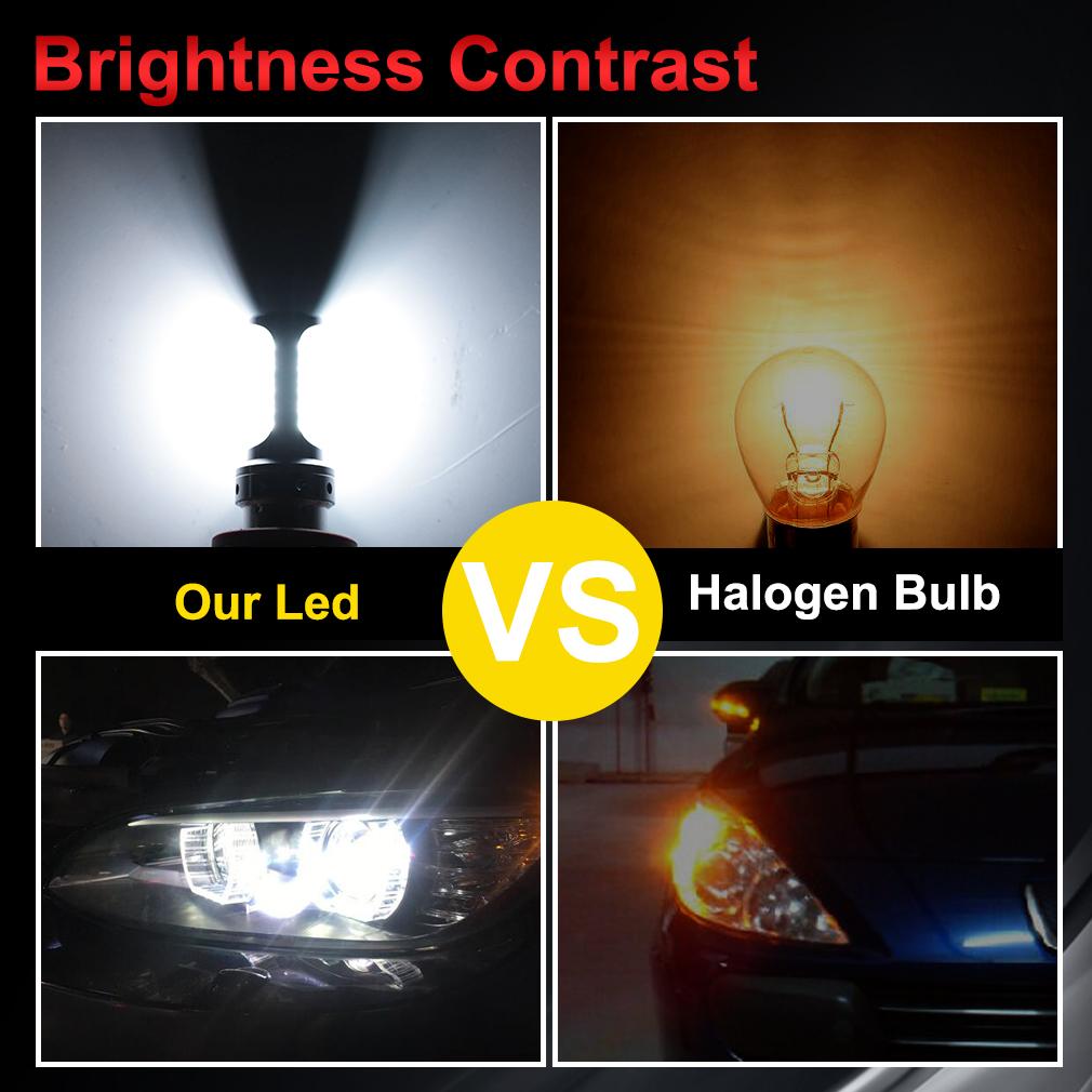 1Pc P21/5W Led 1157 Super Bright Car Light BAY15D 1156 P21W BA15S R5W BAU15S PY21W LED Car Tail Bulb Brake Lights Reverse Turn Signal Lamp DC 12V