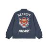 Тренерская куртка X New Era Detroit Tigers с тигровым принтом на спине, унисекс, синяя P21DNJK002