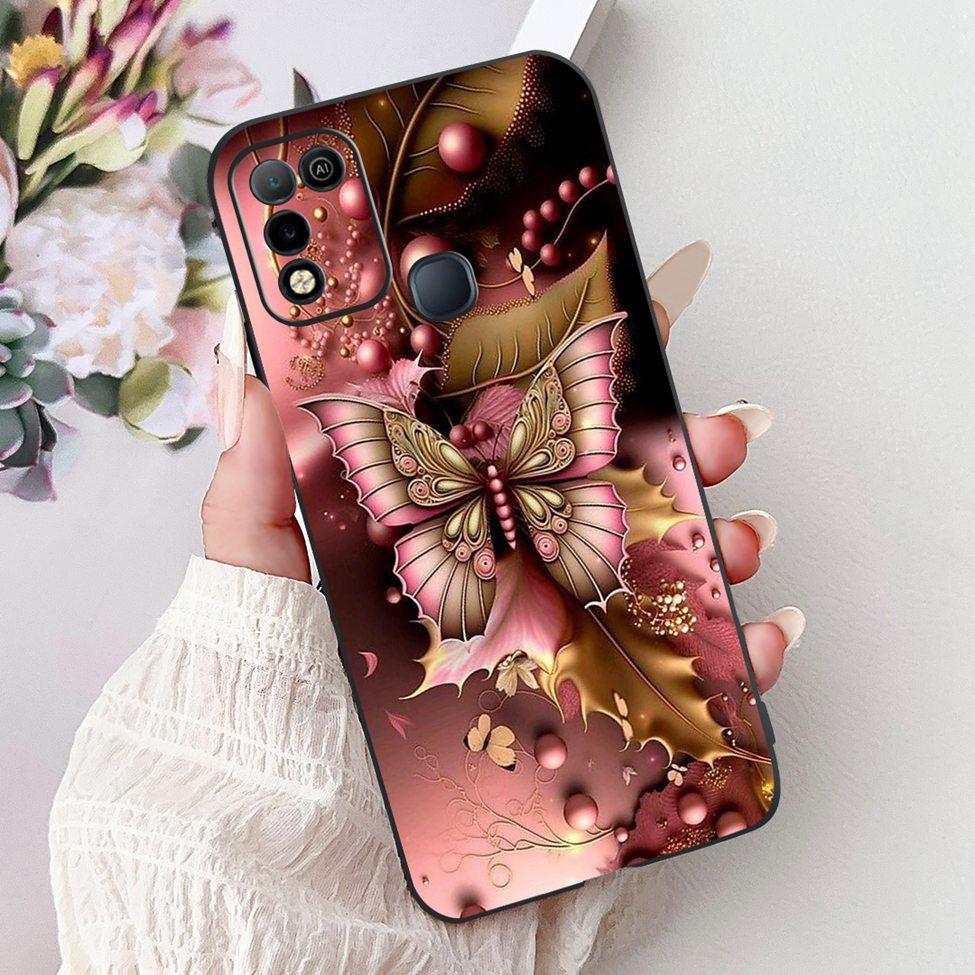 Для Infinix Hot 10 X682C 10s X689B 10play X688C Задняя крышка Для Infinix Hot 10 Play Чехол Ударопрочный Модный Милый Мультяшный Силикон