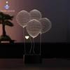 3d светодиодная настольная лампа на воздушном шаре, настольные аксессуары, крутые лампы, подарки для женщин, крутые вещи, лампа для освещения настроения для спальни, ночник
