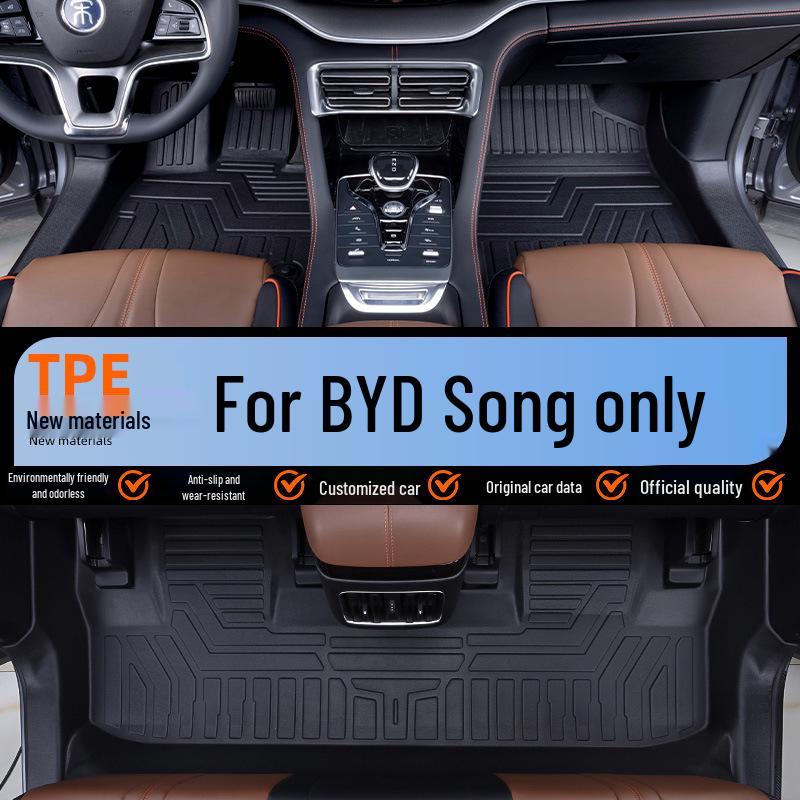 BYD Song PLUS PRO L DMi/EV 2023 Чемпионское издание Полное покрытие Коврики для пола TPE