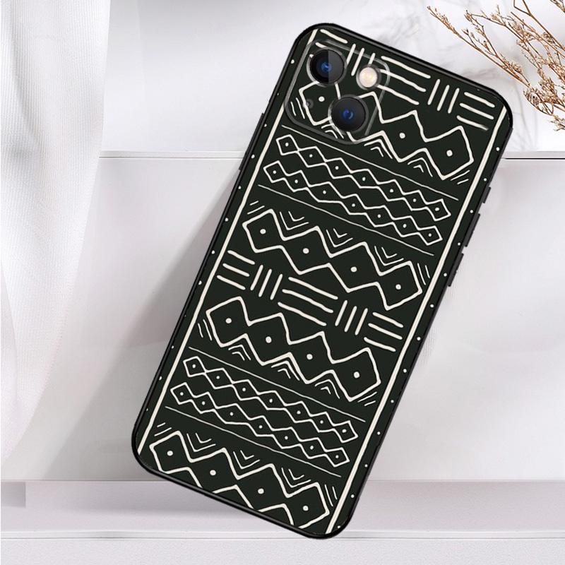 African Wax Print Design Case For iPhone 14 16 15 Pro Max 11 12 13 Mini 7 8 Plus X XR XS MAX Soft Shockproof Cover