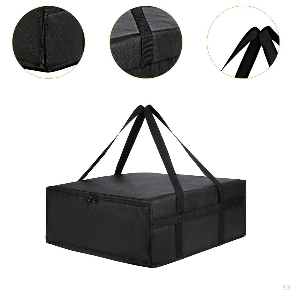 Теплоизоляционный чехол для пиццы, чехол для переноски, легко моется, с двойными ручками, тяжелый