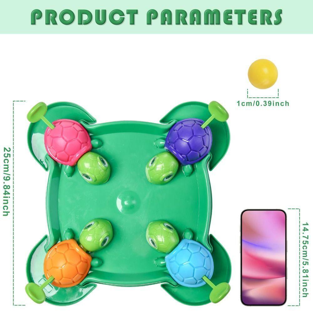 Безопасный материал Игра Черепахи едят бобы Интерактивная функция Развивающая игрушка Подарок