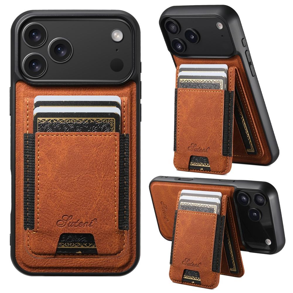 Магнитный беспроводной зарядный чехол для 17 Pro Max 16 15 14 13 Отдельный карман для карт Бизнес-чехол для телефона