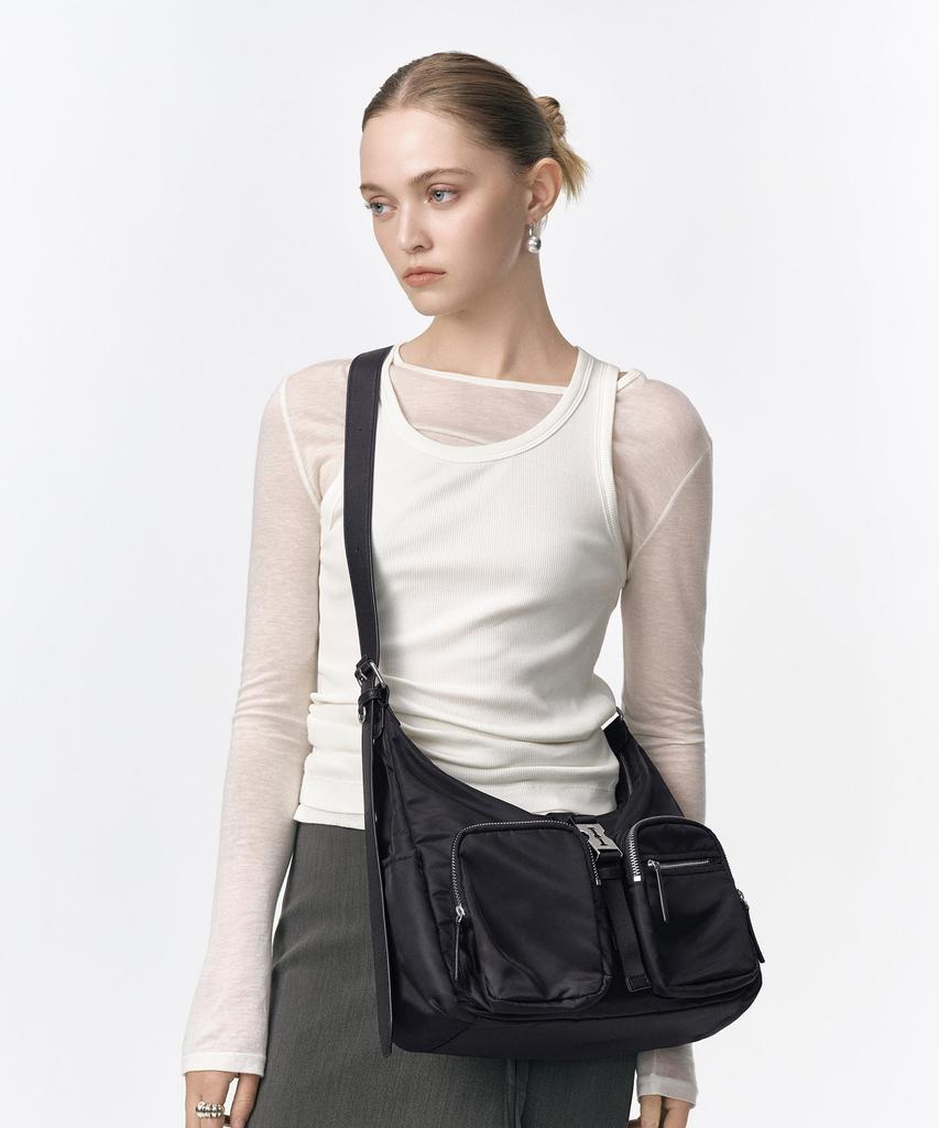 Vunque Hey Double Pocket Hobo S (Hey Double Pocket Hobo Small)_2Colors