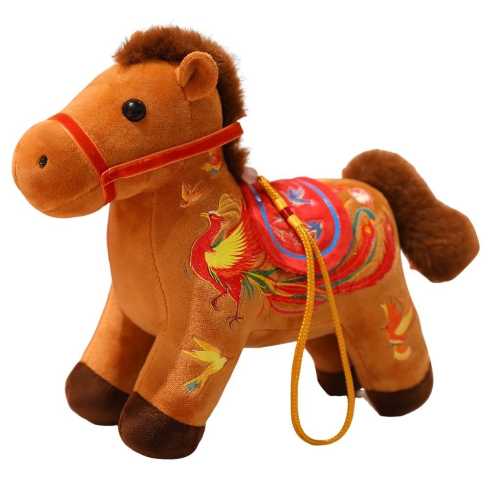 Mascot Dolls Plush Horse Keychain Creative Plush Horse Doll Pendant Year of Horse