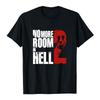 No More Room in Hell 2 Футболки Унисекс Хоррор Череп Графический Футболка Мужчины Женщины Круглый Вырез Короткий Рукав Футболка Уличная Одежда Черный Повседневный Топ