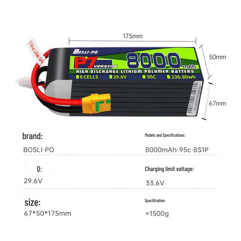 BOSLI-PO P7 High-Performance Drone & RC LiPo Battery