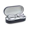Double Interlayer Metal Eyewear Case Leather Frame Glasses Case Storage Double Layer Mirror Box