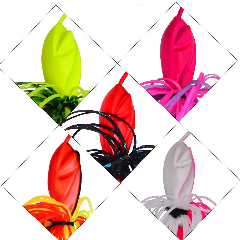 Bearded Lao Lure Bait 10G 14G Tassel Glitter Anti Hanging Bottom Lure Fake Bait Biomimetic Bait Spinnerbait