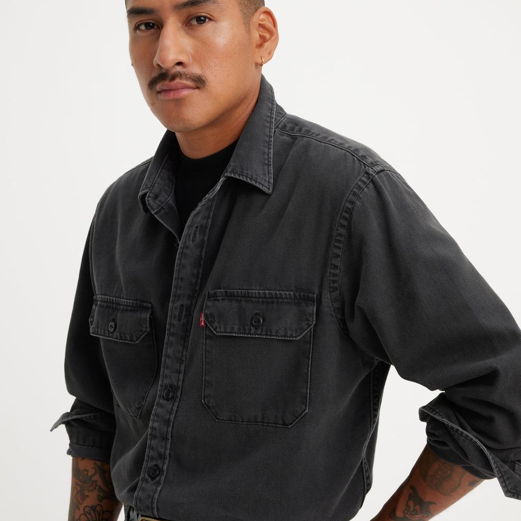 Levi's JACKSON WORKER Джинсовая рубашка с длинным рукавом Мужская 19573-0216 US XS