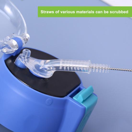 8 шт., щетка для соломы, мягкая щетина, без царапин, длинная ручка, подвесное отверстие, очиститель труб, щетка для чистки соломинок