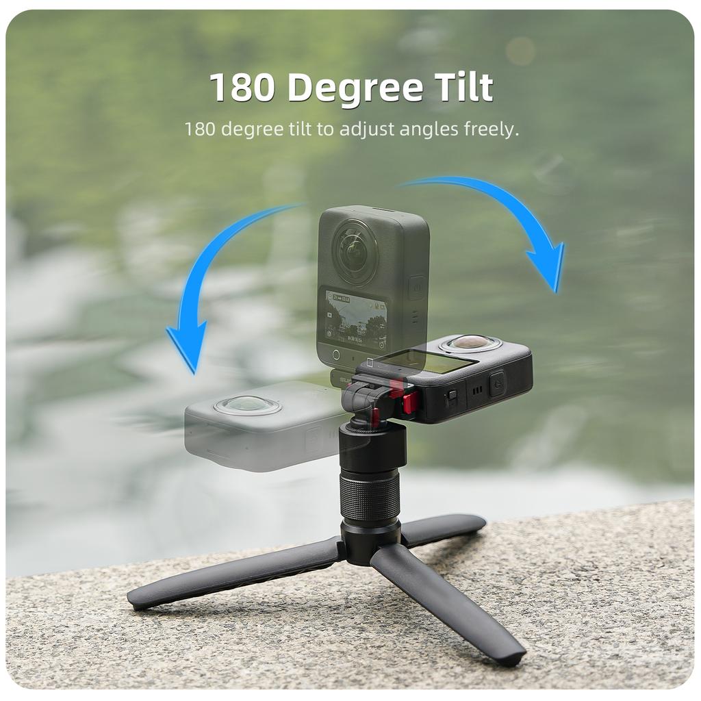 Магнитный Адаптер для DJI Action 5 Pro/Osmo Nano/360 Складное Быстросъемное Крепление с Расширением под Винт 1/4 для DJI Action 4 3 2