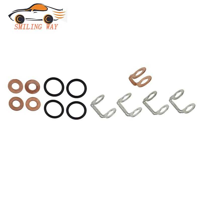 166188H800 1Set Fuel Injector Seal Ring Gasket Washer Kit For Nissan Navara D40 D22 Pathfinder R51 YD25