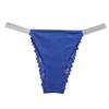 Women's Lace Low-Waist Thong: Sexy Hollow Design with Solid Color High-Elastic Silk Ribbon