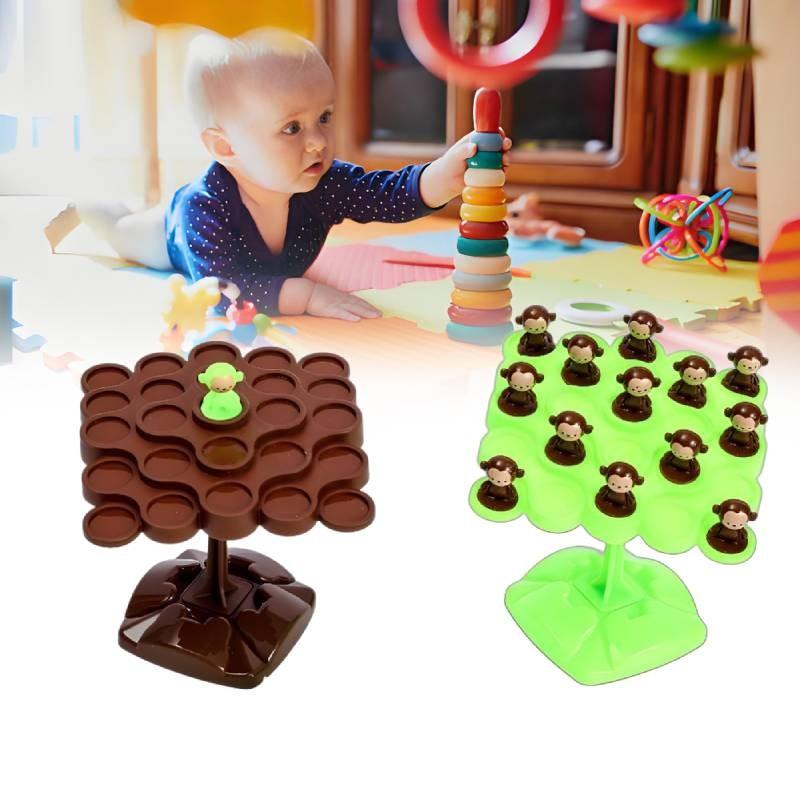 Увлекательное Дерево Баланса с Обезьянками Интерактивная Игра на Баланс для Двоих Игрушка для Детей