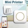 Мини-карманный принтер, портативный термопринтер без чернил, совместим с Android и iOS, USB-зарядка, перезаряжаемая литиевая батарея
