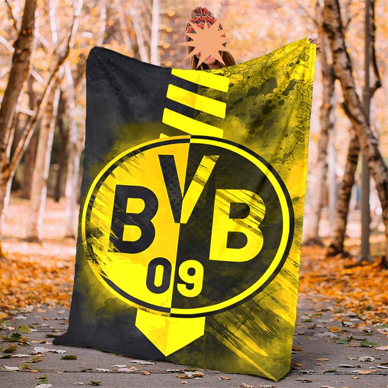 Bvb Flannel Blanket Soft Warm All-Season Throw, Design for Camping, Car Travel, Hiking Sofa, Bed, Office Perfect Gift for Parties