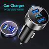 12v Led Display Voltmeter Car Charger Car Mobile Phone Charger Smart Dual Usb Fast Charging Adapter
