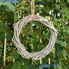 Willow Braided Ring Round Garland Natural Rattan Wreath Garland DIY Crafts Decor For Wedding Party Home Door Vine Ring Decor