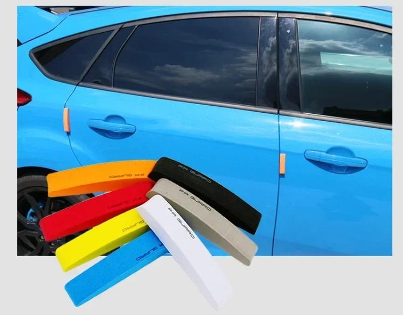 4Pcs Car Door Protector Guard Strip Scratch Protector Rubber Stickers Auto Door Edge Protection Car Accessories
