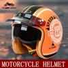 3/4 Open Face Motorcycle Helmet Adults - ABS Shell 3C Certified Retro Cruiser Style Multi-Color Options Scooter Bike