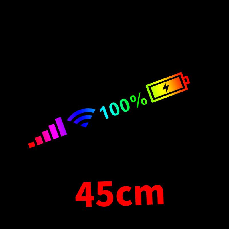 Car Windshield Stickers WiFi Signal Power Reflective Stickers On Car Mobile Phone Icon Car Stickers Auto Exterior Decor Accessories