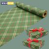 1 Roll Christmas Wrapping Paper - 3.28 Yards Per Roll, Green Kraft Xmas Wrapping Paper for Christmas Birthday Party Decoration