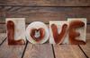 French Bulldog, Frenchie I – Wooden LOVE sign, interior decoration with a dog | Art-Dog