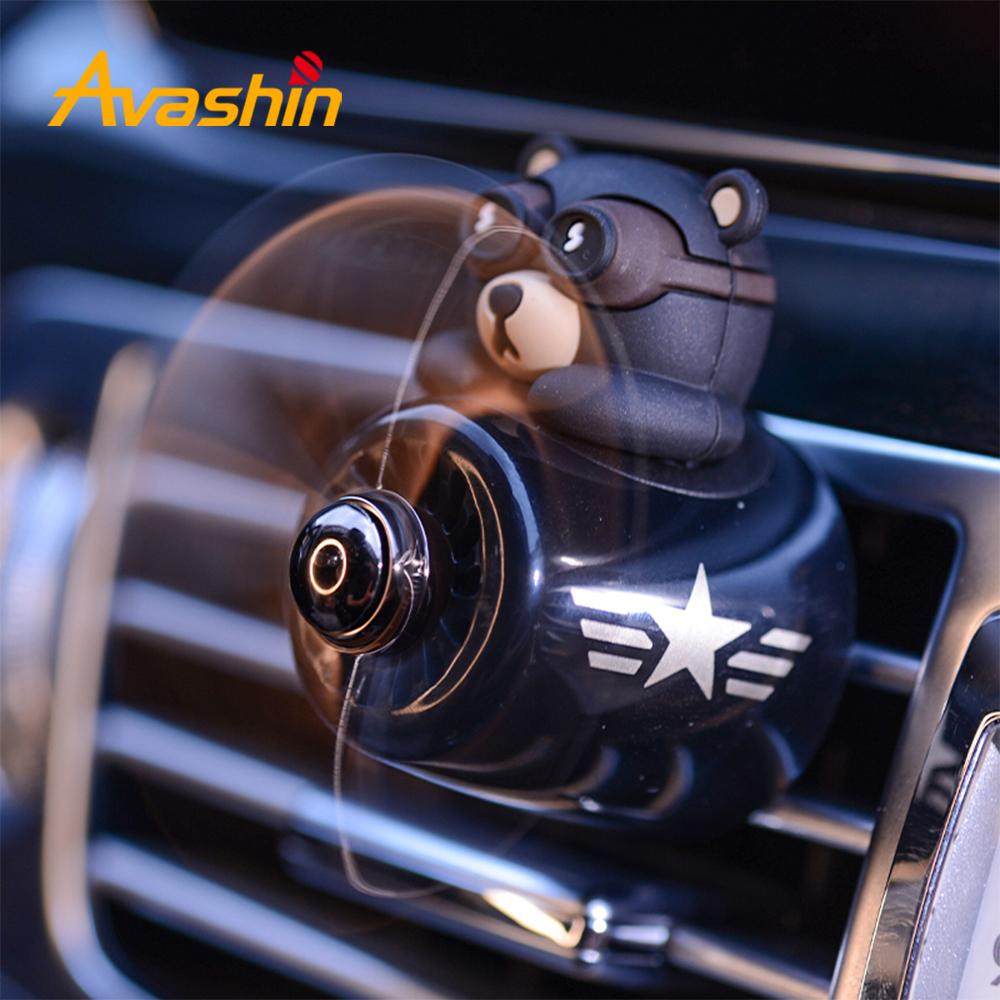 Car Air Freshener Smell In The Styling Vent Perfume Diffuser Bear Pilot Rotating Propeller Fragrance Air Fresheners Clip