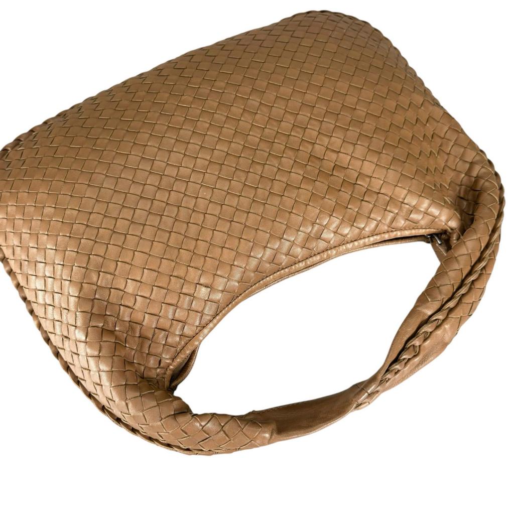 BOTTEGAVENETA Сумка-хобо INTRECCIATO 115653 Коричневая Женская б/у