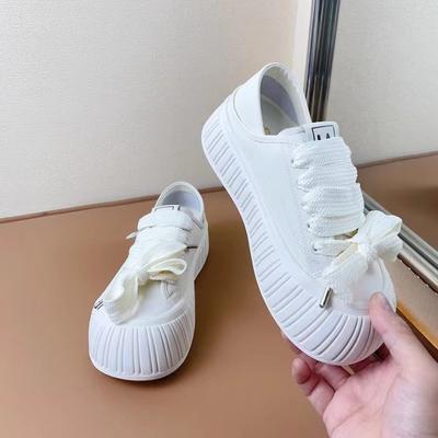 Весна и осень Новые маленькие белые туфли женские на толстой подошве с мягкой подошвой удобные универсальные повседневные туфли для сноуборда женские туфли