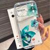 Чехол для телефона с бирюзовым цветочным узором для Samsung Galaxy S26 Ultra S25 S24 FE S23 S22 S21 S20 Plus FE A71 A72 A73 Мягкая прозрачная крышка из ТПУ