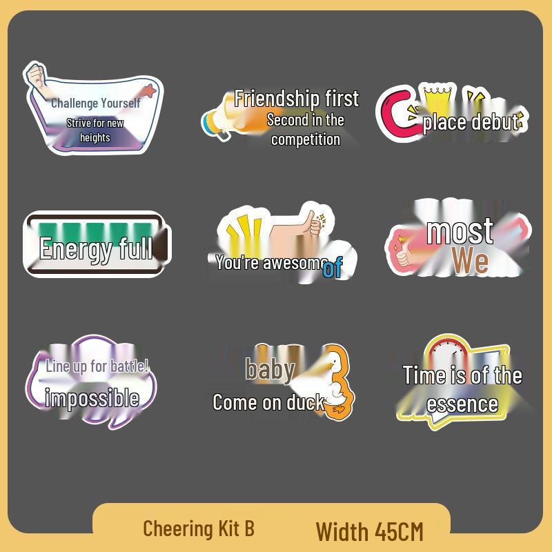 Custom Cheer Signs & Pom-Poms for Sports Events & Team Photos