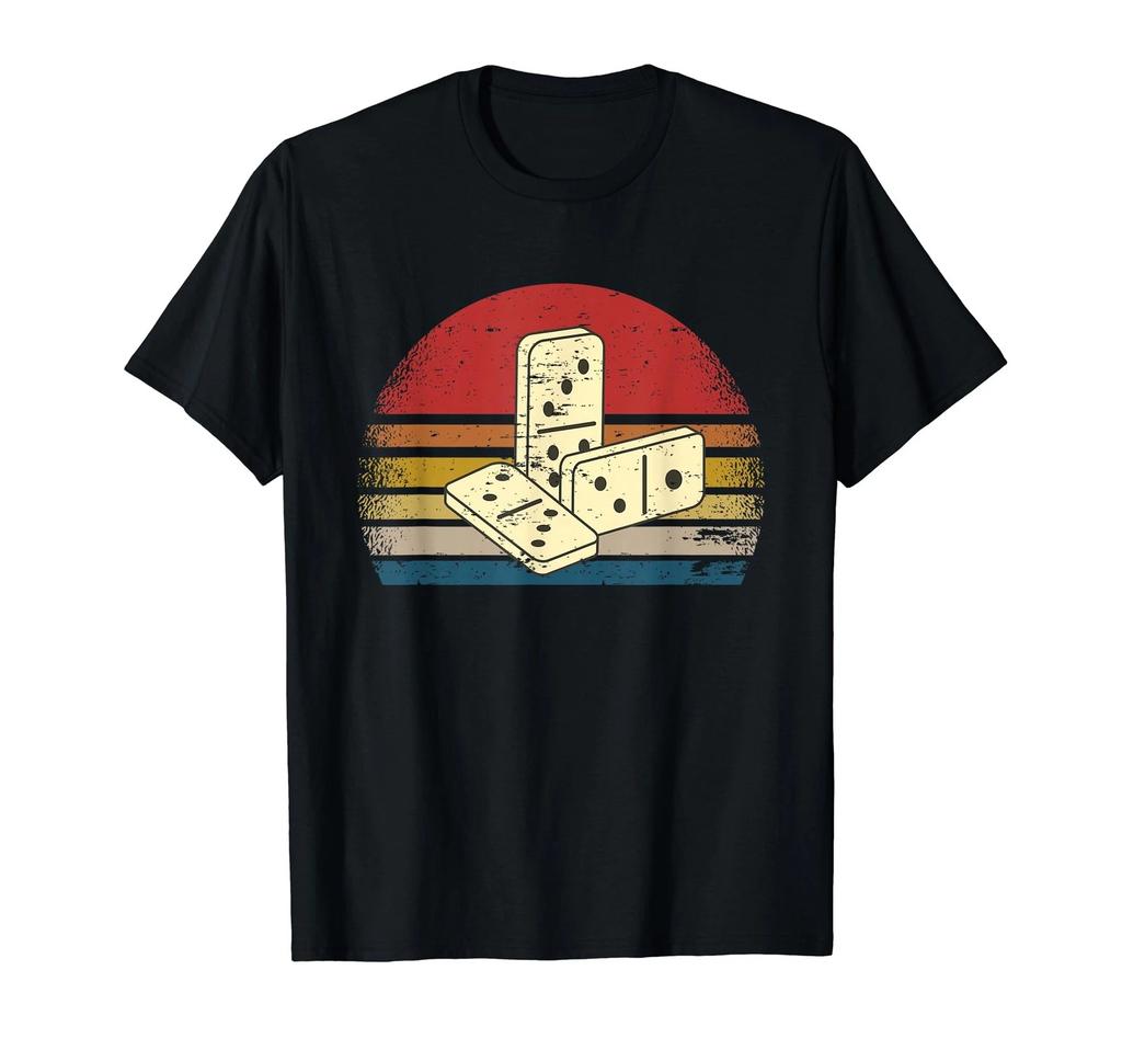 Retro Domino Player Domino Game Board Game T-Shirt_