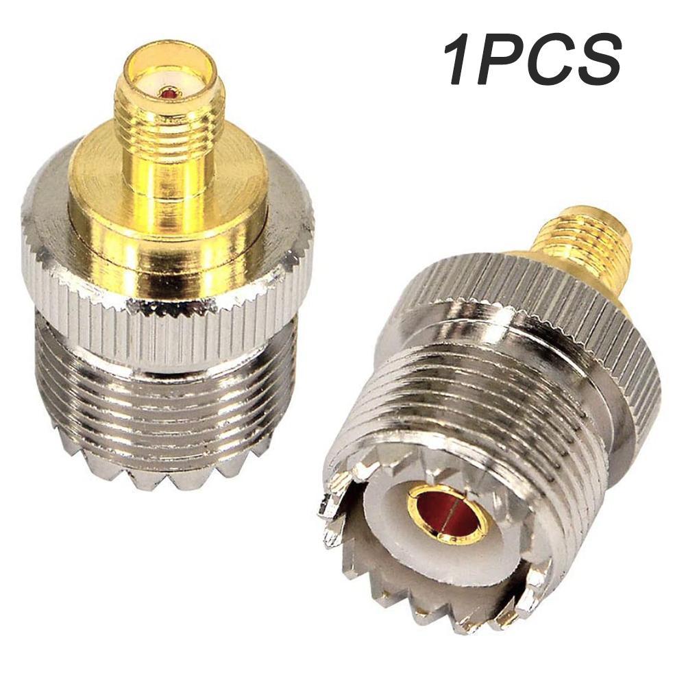 1PC UHF Female to SMA Female Adapter RF Coaxial Coax Adapters UHF to SMA Male Connector SO239 for CB Radio Ham Station