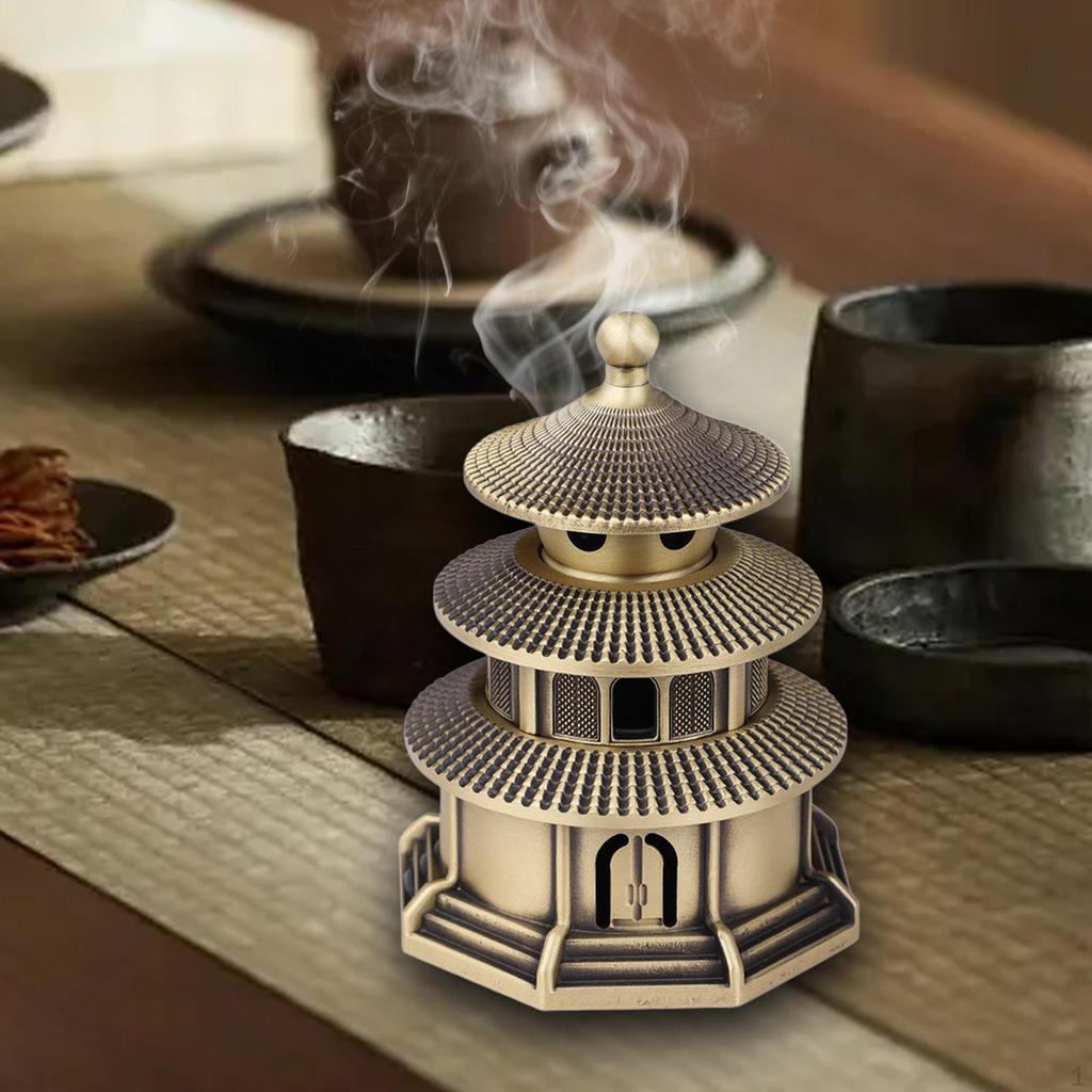 Медная курильница «Храм Неба» для домашнего декора