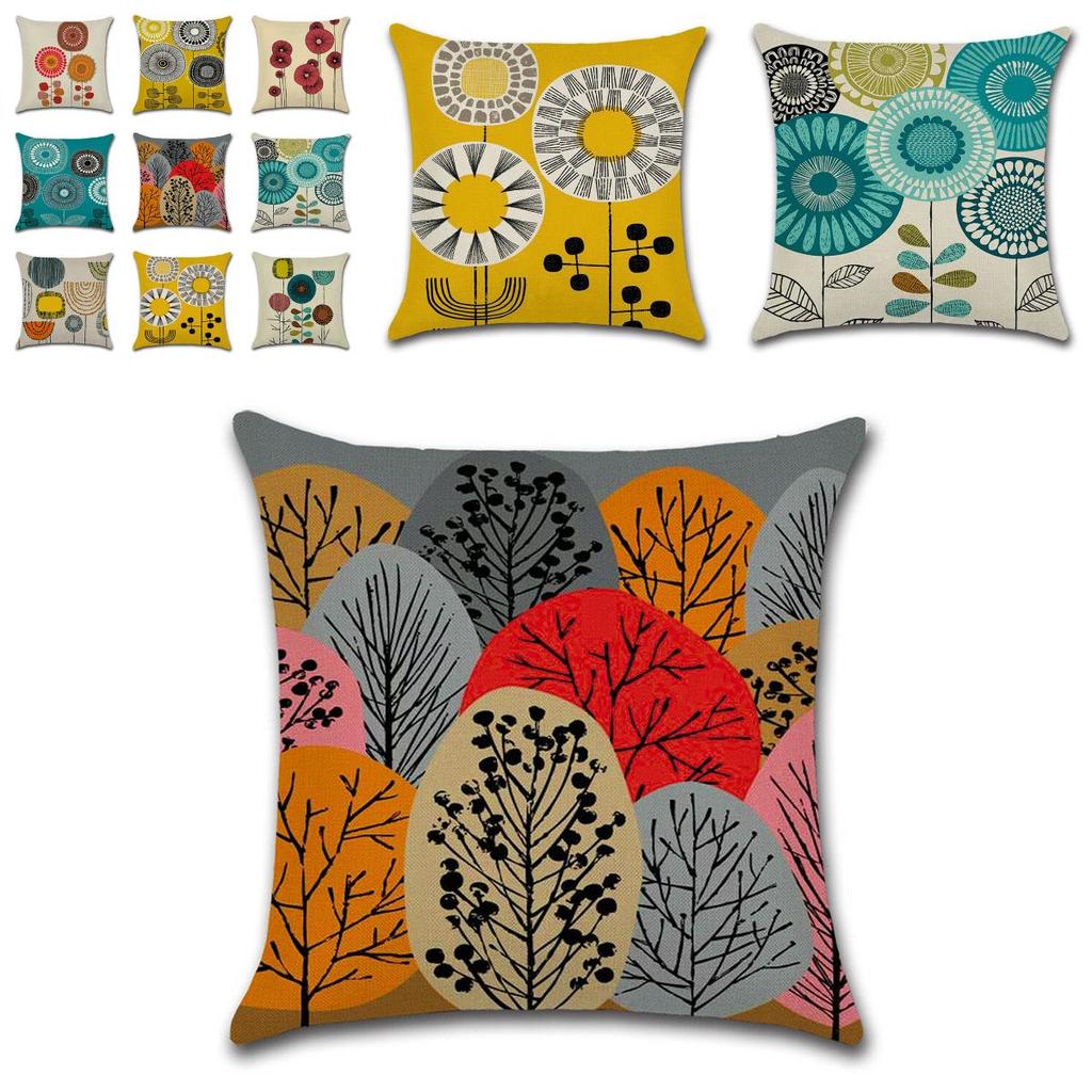 Stylish Floral Cushion Cover For Bedroom Dining Room And Home Office 45cm