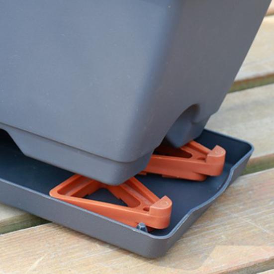 12 шт./компл. подставка для поднятия горшка, прочная водосберегающая, устойчивая к коррозии, садовая смола, горшок на ножках, треугольный цветочный горшок