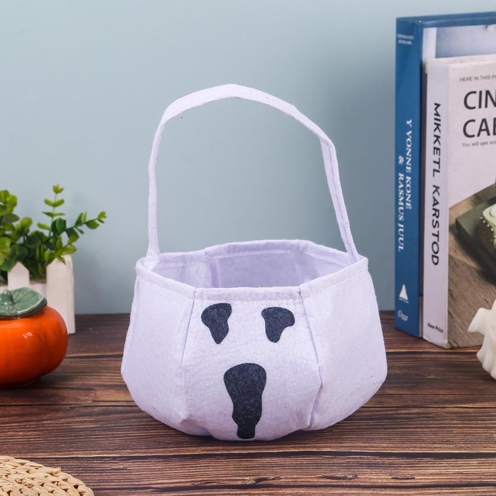 Trick or Treat Halloween Candy Bag Ghost Trick-Or-Treat Candy Basket Pumpkin Candy Bucket Gift