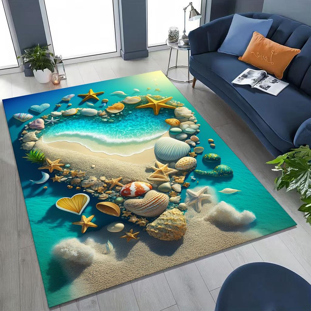 Ковер Dream Starfish Shell Tropical Beach Sea Star Art для спальни, гостиной, дивана, домашний коврик для двери, декор, большой нескользящий коврик для пола