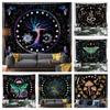 Tree Of Life Tapestry Wall Hanging Moon Phase Snake Tapestries Trippy Bohemia Hippie Mushroom Moth Floral For Living Room Bedroo