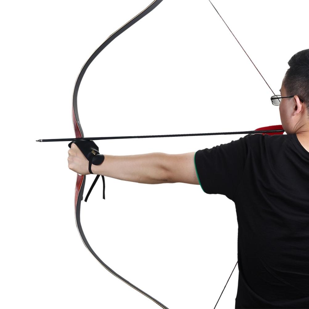 Archery Hand Guard Protector Leather Shooting Glove for Left Hand