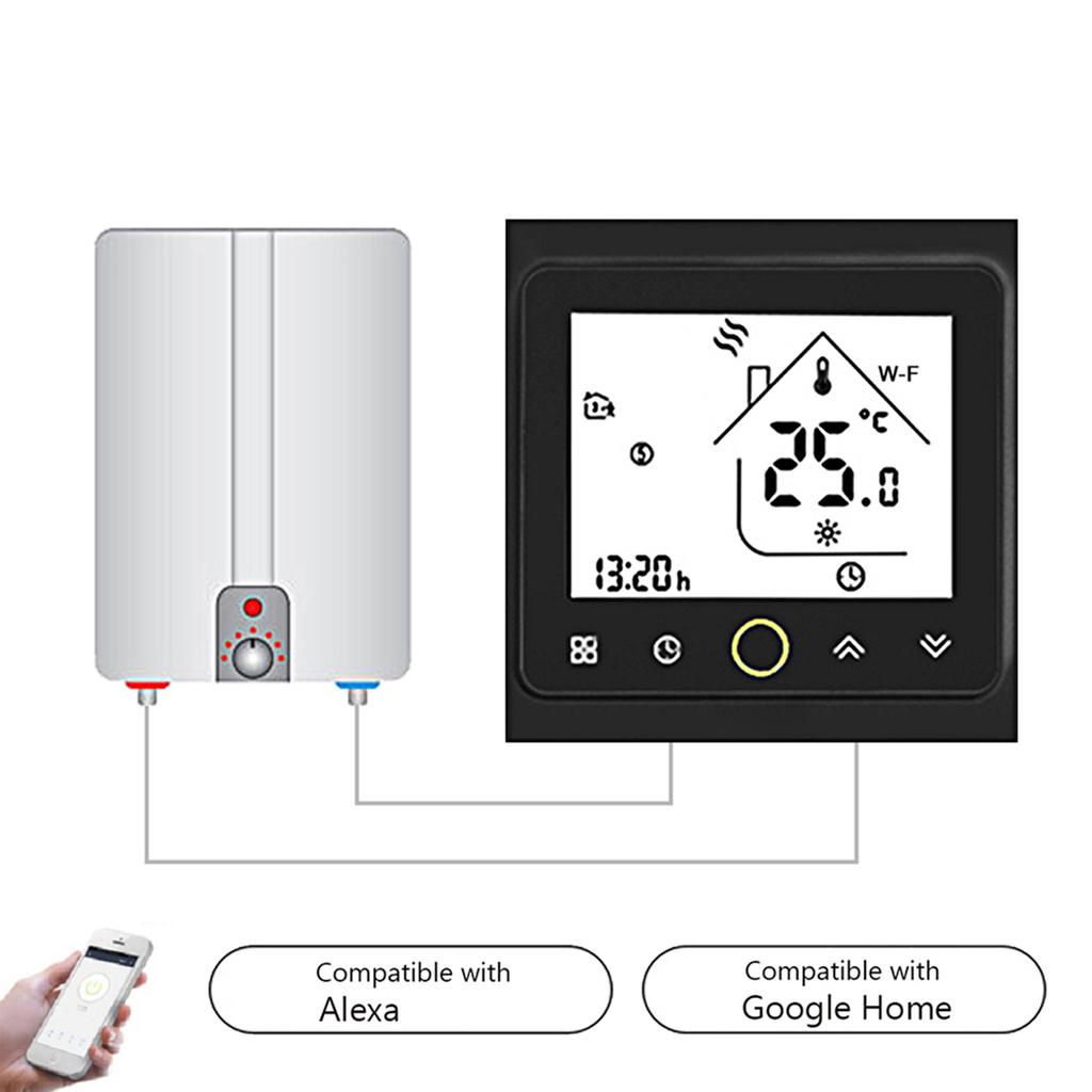 Wi-Fi Smart Thermostat Temperature Controller APP Control 5A Compatible with Alexa / Google Home