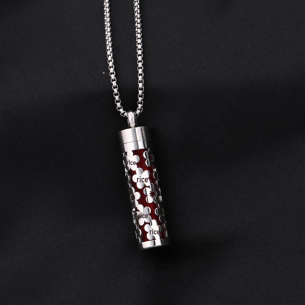 Ожерелье-диффузор для ароматерапии в форме сердца из нержавеющей стали с вращающейся подвеской